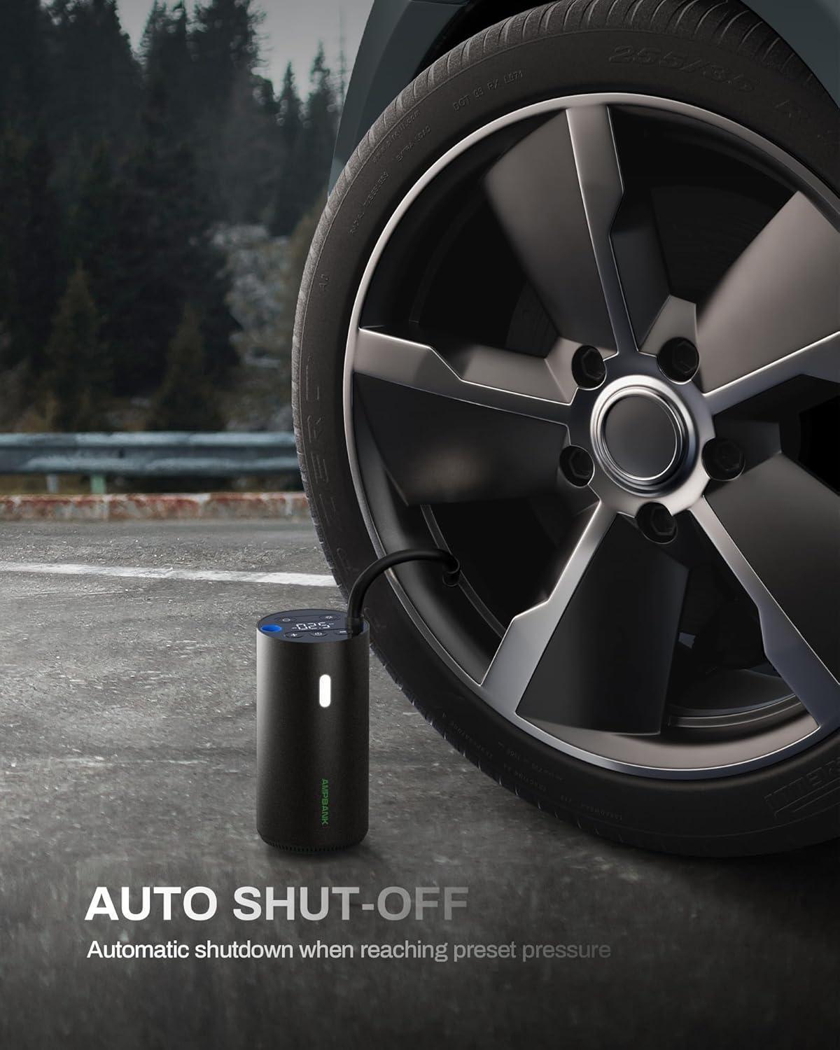 Portable Tire Air Inflator Pump With Pressure Gauge