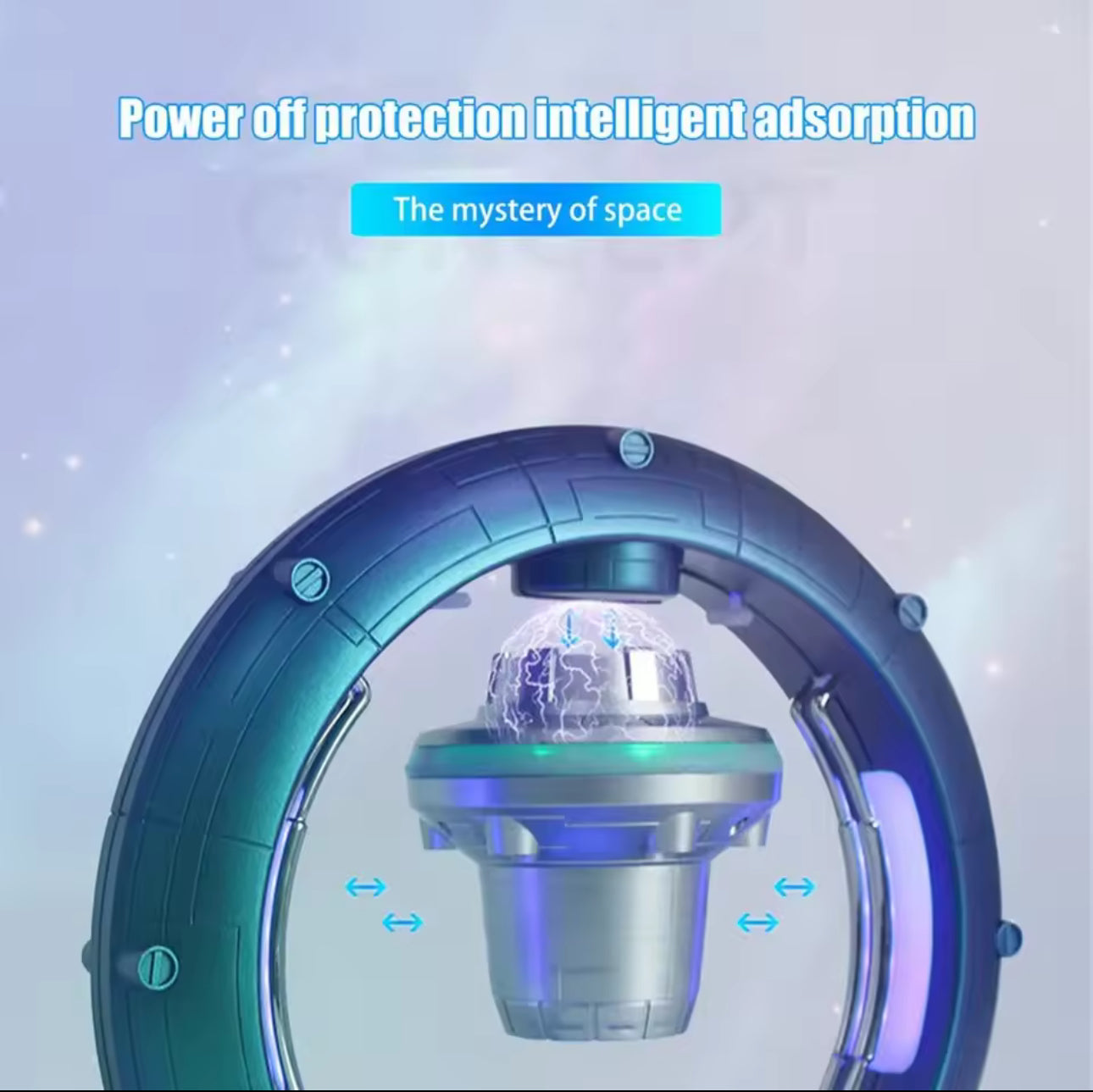 Magnetic Levitation Bluetooth Speaker Spaceship Globe Ornaments Hanging in Air Sound Automatic Balance Subwoofer Wireless Audio