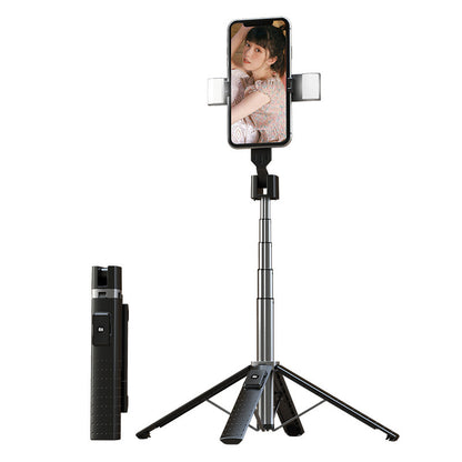 Double Fill Light Quadrupod Mobile Selfie Stick