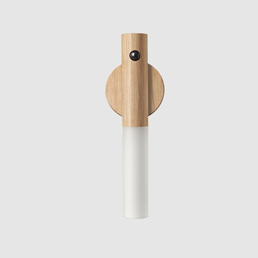 USB Wireless Magnetic Wood Night Cabinet Lamp