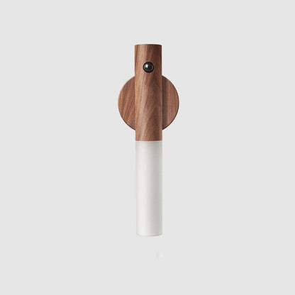 USB Wireless Magnetic Wood Night Cabinet Lamp