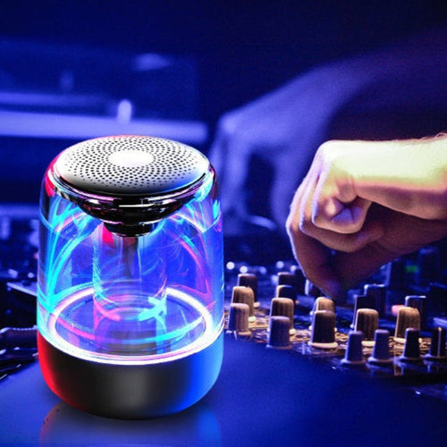 Portable Wireless Bluetooth Bass Speaker with LED Light