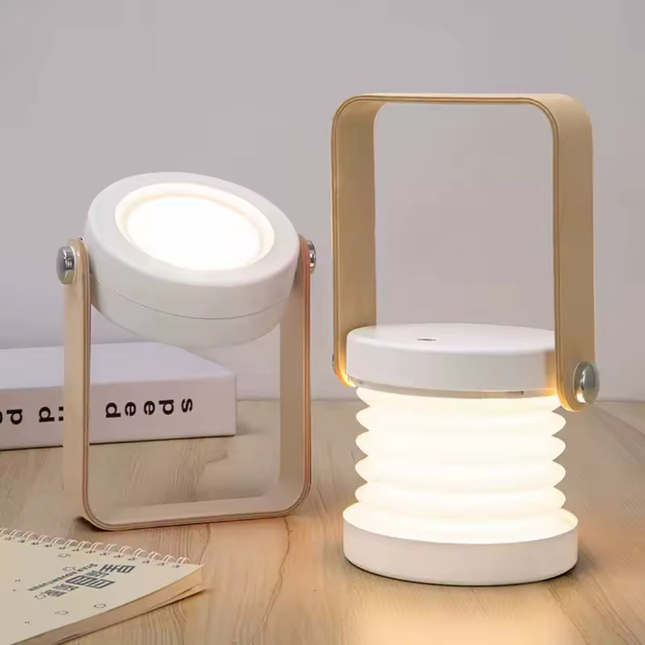 New Creative LED Light Reading Lamp Portable Lantern Lamp Telescopic Folding Led Table Lamp USB Charging