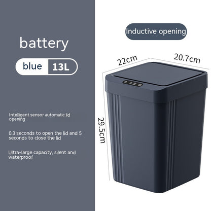 Waterproof Smart Induction Trash Can With Lid