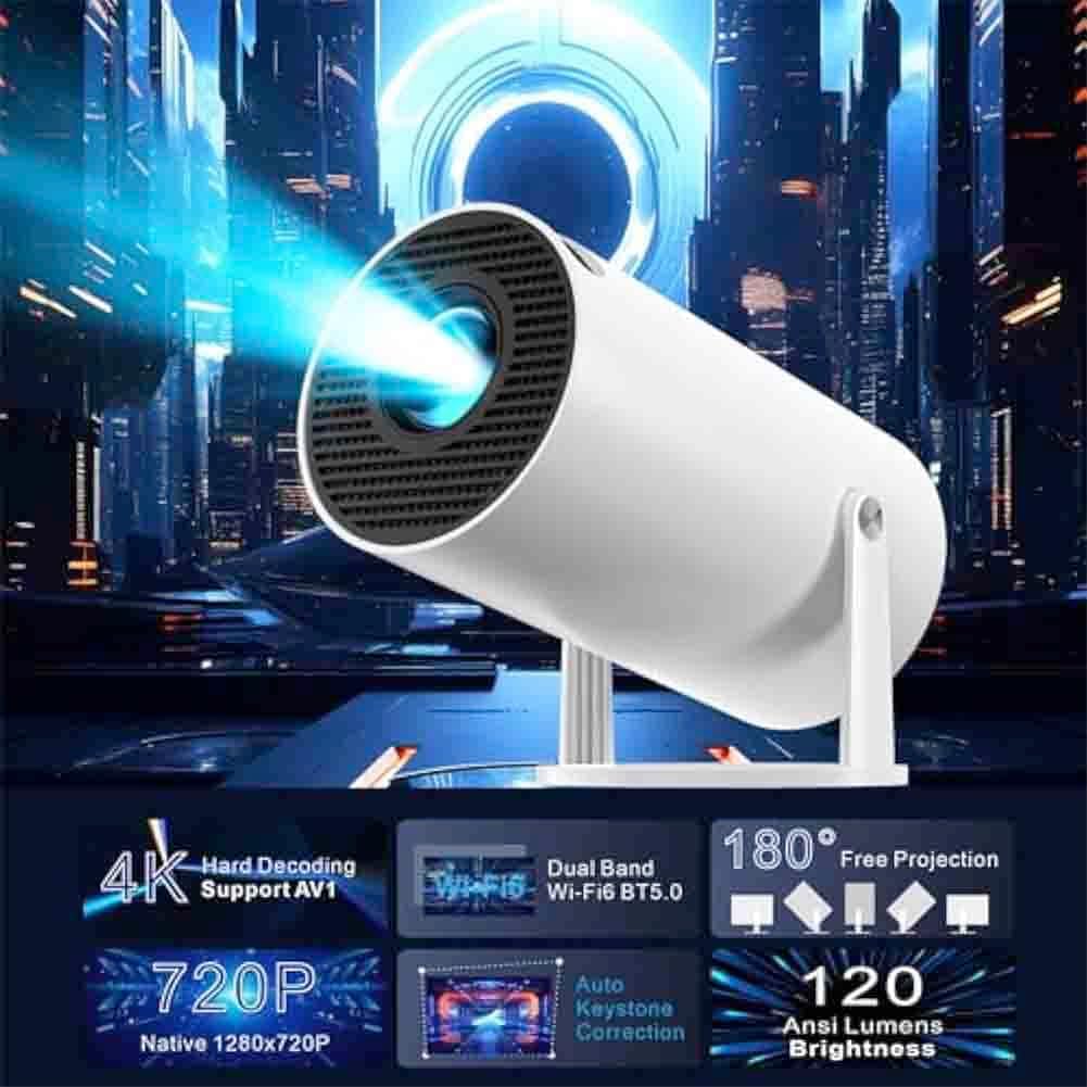 Smart 4K LED WiFi Home Theater Projector