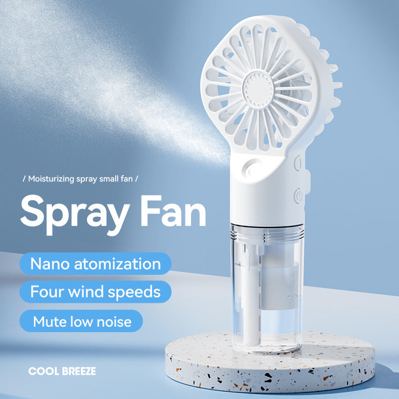 Portable Handheld 4-Speed Water Spray Fan