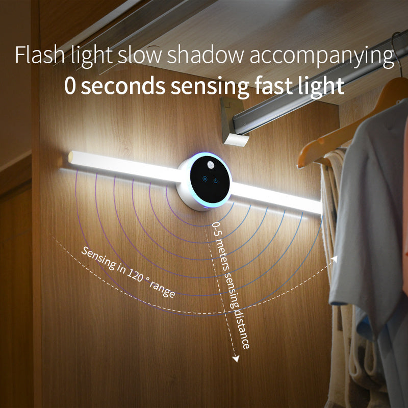 LED Smart Cabinet Body Sensor Clock Light