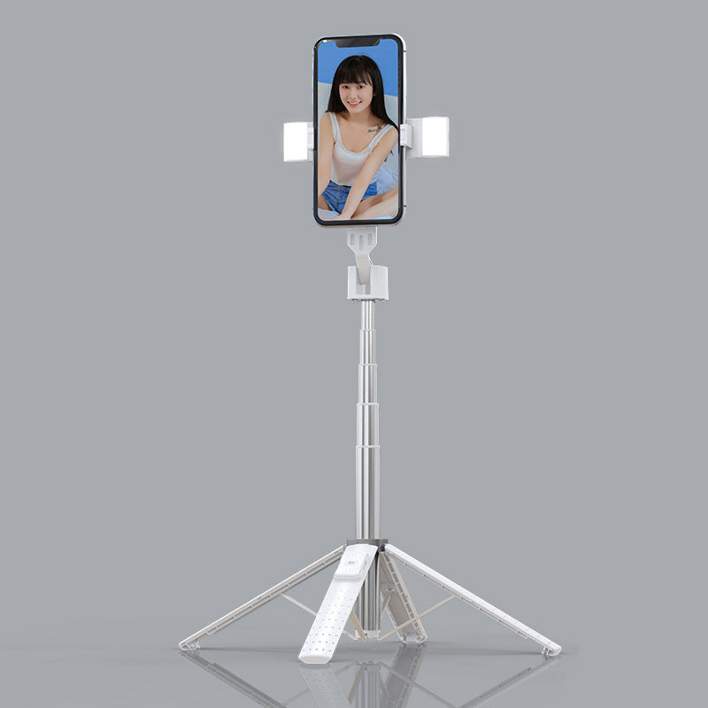 Double Fill Light Quadrupod Mobile Selfie Stick