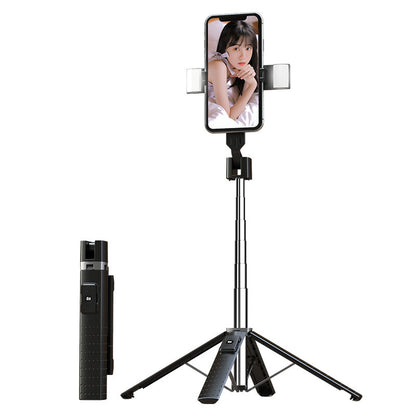 Double Fill Light Quadrupod Mobile Selfie Stick