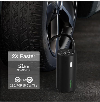 Portable Tire Air Inflator Pump With Pressure Gauge