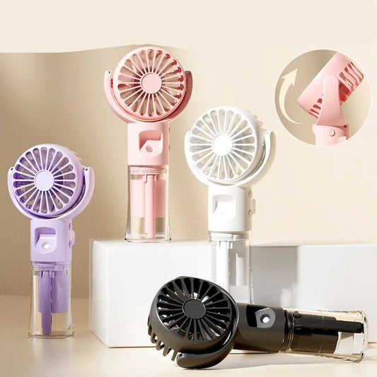 Portable Handheld 4-Speed Water Spray Fan