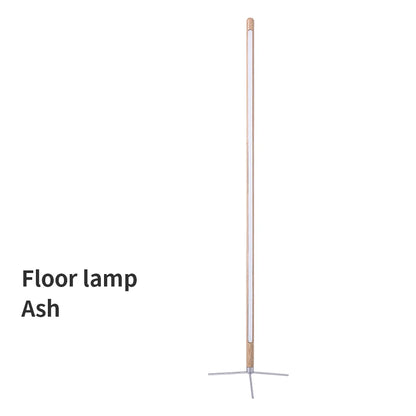 LED Wooden Standing Floor Lamp Modern Simple Design Solid Wood Art Decor Atmosphere light 360° adjustable portable Ambient lamps