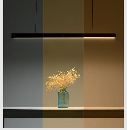 Customized 3m Length Solid Wood LED long Hang Lamp industrial style office bar Kitchen living room Alloy Pendant Light