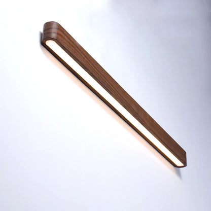 Solid Wood LED Wall Lamp Modern Black Walnut Finland Pine Living Room Bedroom Restaurant Hotel Japan Style Lighting