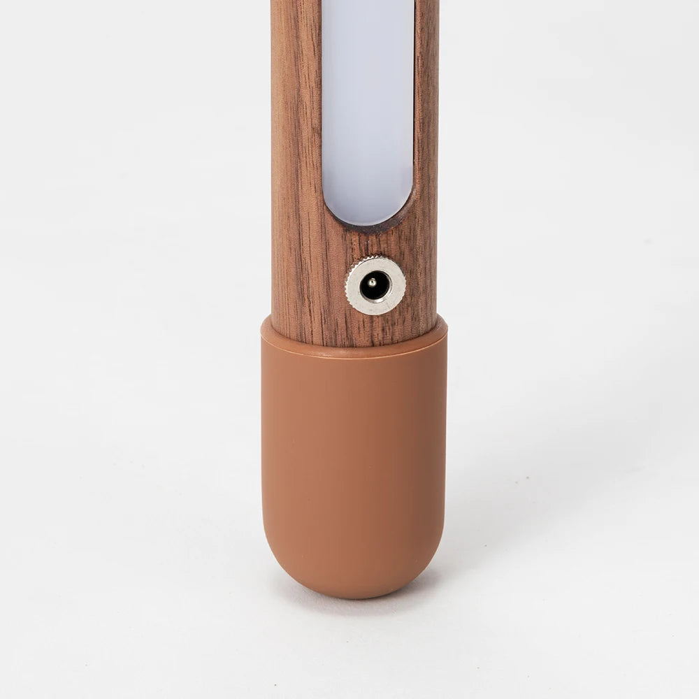 Nordic Black Walnut European Ash Stay Against Wall Floor Lamp Design Bedroom Bedside Living Room Sofa LED Atmosphere Lamp