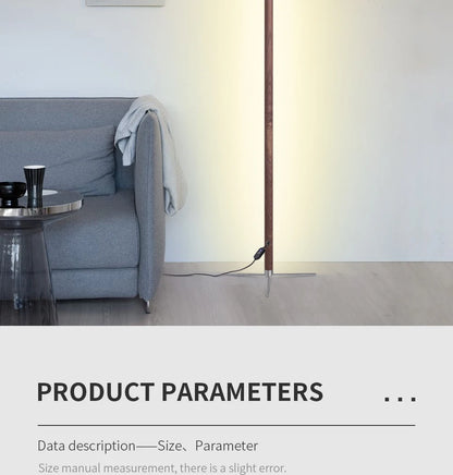 LED Wooden Standing Floor Lamp Modern Simple Design Solid Wood Art Decor Atmosphere light 360° adjustable portable Ambient lamps