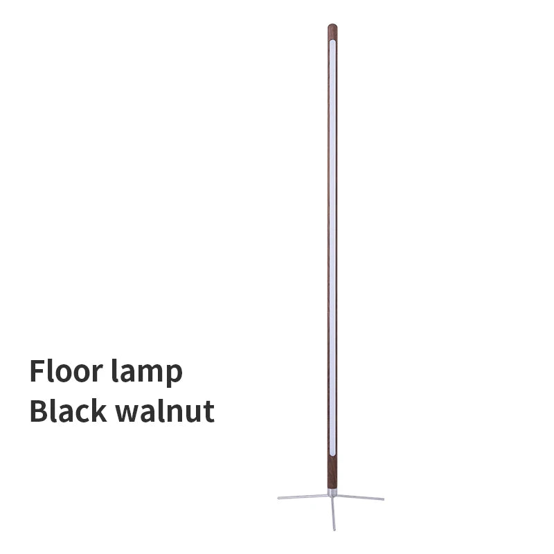 LED Wooden Standing Floor Lamp Modern Simple Design Solid Wood Art Decor Atmosphere light 360° adjustable portable Ambient lamps