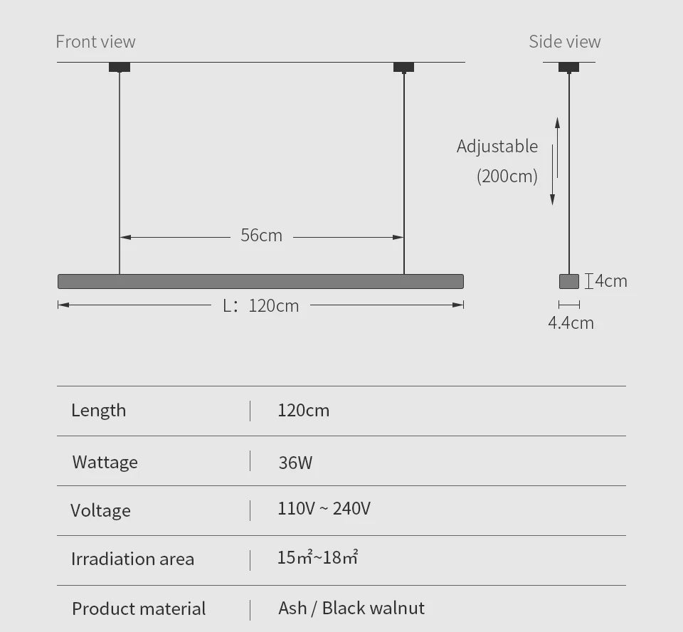 Nordic Wood LED Pendant Lights Modern Oval Long Strip Ceiling Lamp for Restaurant Bar Office Kitchen Dining Living Room
