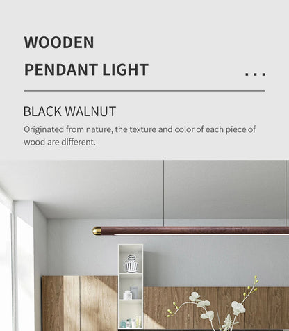 Modern Copper Circular Corner Design Pendant Lights Restaurant Office Dining Room Nordic Style Black Walnut LED Pendant Lamps