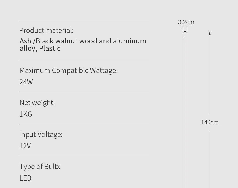 LED Wooden Standing Floor Lamp Modern Simple Design Solid Wood Art Decor Atmosphere light 360° adjustable portable Ambient lamps