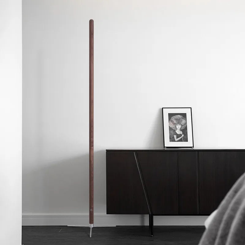 LED Wooden Standing Floor Lamp Modern Simple Design Solid Wood Art Decor Atmosphere light 360° adjustable portable Ambient lamps