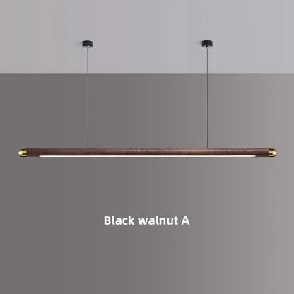 Modern Copper Circular Corner Design Pendant Lights Restaurant Office Dining Room Nordic Style Black Walnut LED Pendant Lamps