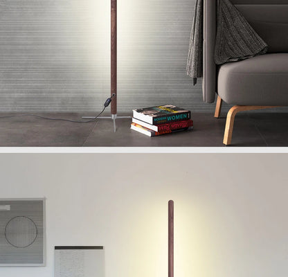 LED Wooden Standing Floor Lamp Modern Simple Design Solid Wood Art Decor Atmosphere light 360° adjustable portable Ambient lamps