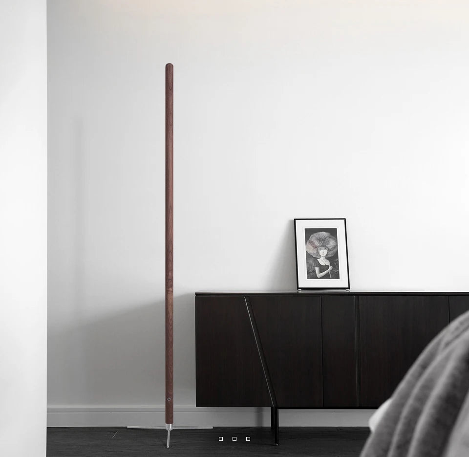 LED Wooden Standing Floor Lamp Modern Simple Design Solid Wood Art Decor Atmosphere light 360° adjustable portable Ambient lamps