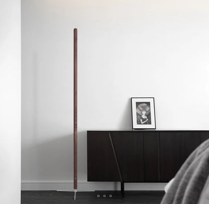 LED Wooden Standing Floor Lamp Modern Simple Design Solid Wood Art Decor Atmosphere light 360° adjustable portable Ambient lamps