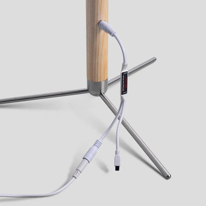 LED Wooden Standing Floor Lamp Modern Simple Design Solid Wood Art Decor Atmosphere light 360° adjustable portable Ambient lamps