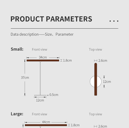 Noble Wood Table Lamp 360° Rotating USB Cable Charging Portable with Magnet Reading Lamps for Bedroom Living Room LED Desk Light