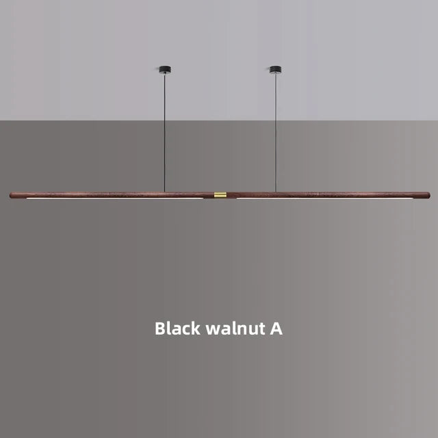 Modern Copper Circular Corner Design Pendant Lights Restaurant Office Dining Room Nordic Style Black Walnut LED Pendant Lamps