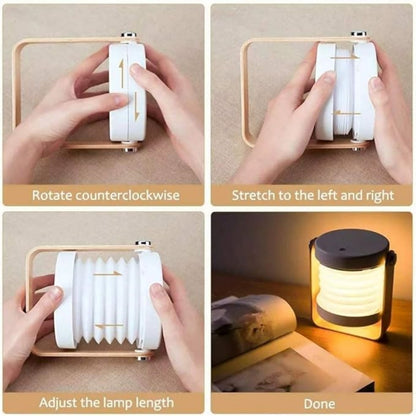 New Creative LED Light Reading Lamp Portable Lantern Lamp Telescopic Folding Led Table Lamp USB Charging