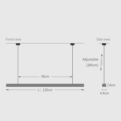 Nordic Wood LED Pendant Lights Modern Oval Long Strip Ceiling Lamp for Restaurant Bar Office Kitchen Dining Living Room