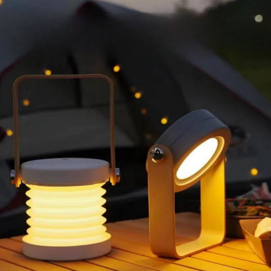 New Creative LED Light Reading Lamp Portable Lantern Lamp Telescopic Folding Led Table Lamp USB Charging