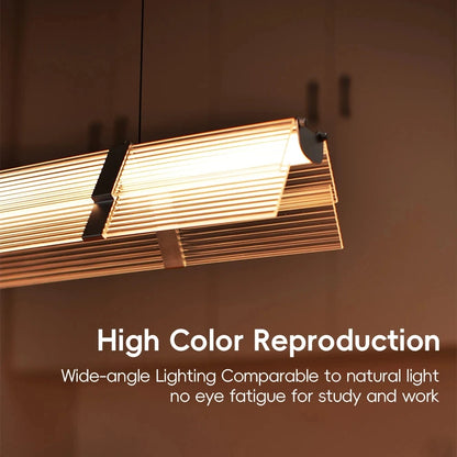 Rainbow Pendant Light LED Acrylic Wide face Combination Pendant Lamp Dimmable Decorative Linear Chandelier