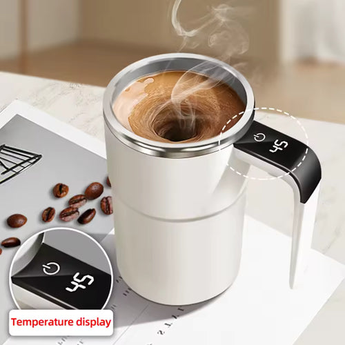 Automatic Coffee LED Display Stirring Cup With Lid