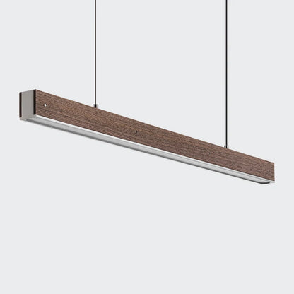 Customized 3m Length Solid Wood LED long Hang Lamp industrial style office bar Kitchen living room Alloy Pendant Light