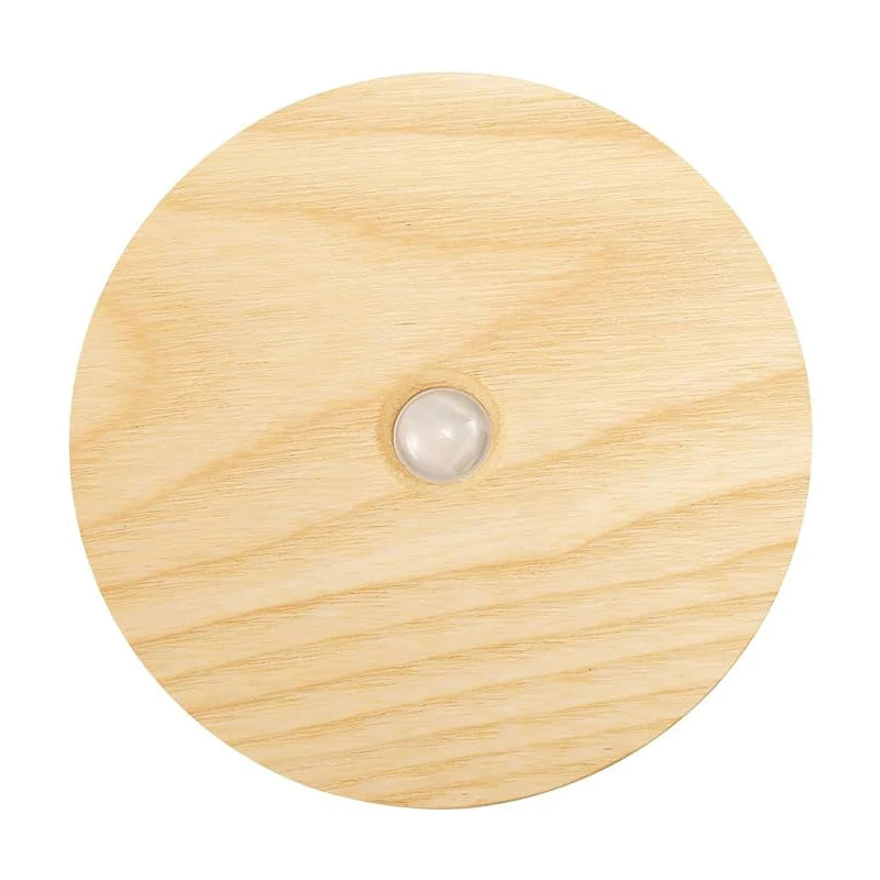 Motion Sensor Night Light Wood USB Rechargeable Stick-On Step Lights Magnetic Wall Lights for Hallway Bedroom Living Room Stair