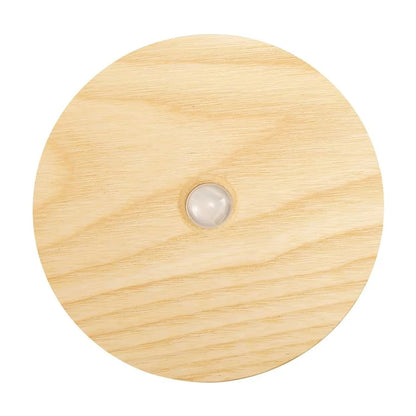 Motion Sensor Night Light Wood USB Rechargeable Stick-On Step Lights Magnetic Wall Lights for Hallway Bedroom Living Room Stair