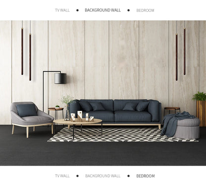Nordic Style Led Long Strip Solid Wood Pendant Lights Bedroom Bedside Hanging Lamp Fashion Design Living Room Ceiling Lights