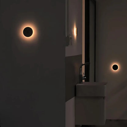 Motion Sensor Night Light Wood USB Rechargeable Stick-On Step Lights Magnetic Wall Lights for Hallway Bedroom Living Room Stair