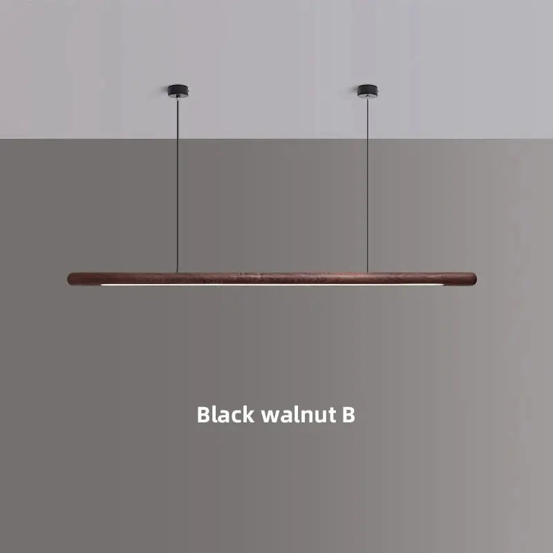 Modern Copper Circular Corner Design Pendant Lights Restaurant Office Dining Room Nordic Style Black Walnut LED Pendant Lamps