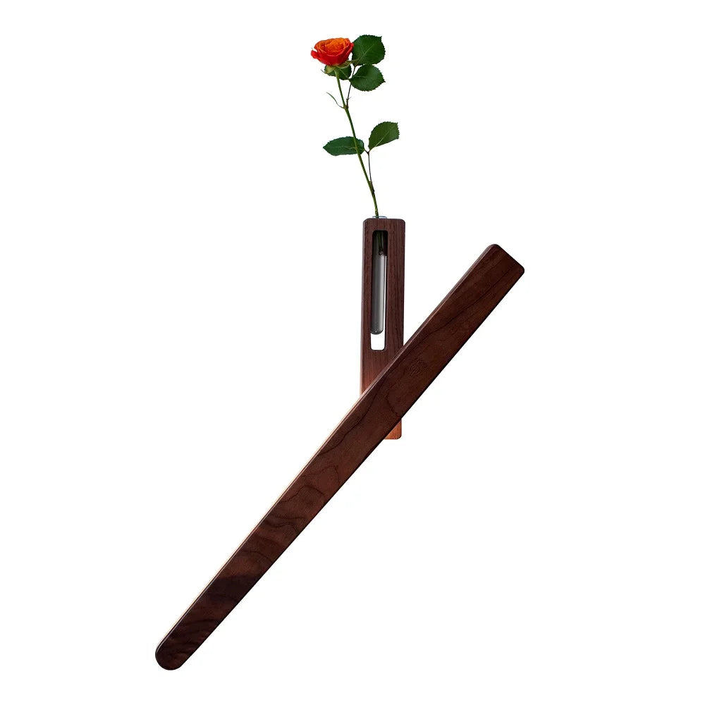 LED Wood Flower Wall Lamp Magnetic Night Light 360° Rotation Rechargeable Room Decoration Wood Flower Atmosphere Wall Lamp