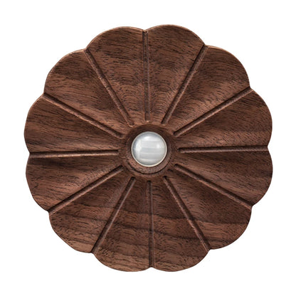 Motion Sensor Night Light Wood USB Rechargeable Stick-On Step Lights Magnetic Wall Lights for Hallway Bedroom Living Room Stair