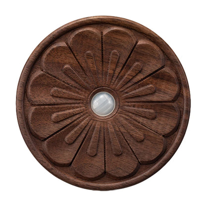 Motion Sensor Night Light Wood USB Rechargeable Stick-On Step Lights Magnetic Wall Lights for Hallway Bedroom Living Room Stair