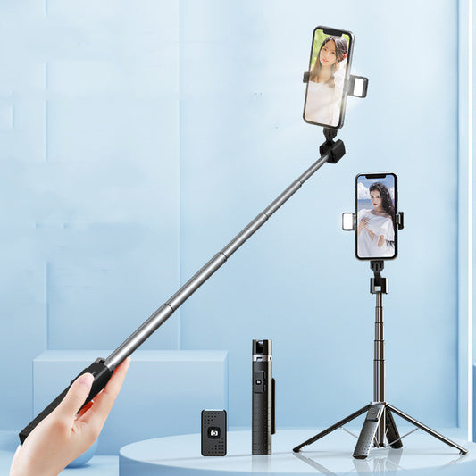 Double Fill Light Quadrupod Mobile Selfie Stick