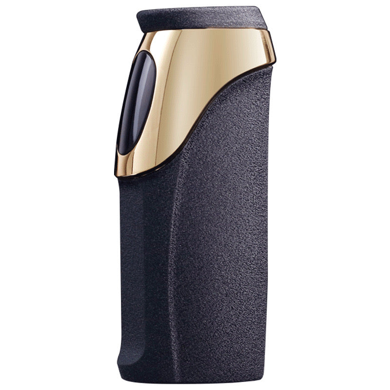New Personality Windproof Three Fire Blue Flame Straight Inflatable Lighter Creative LED Electric