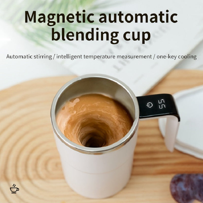 Automatic Coffee LED Display Stirring Cup With Lid