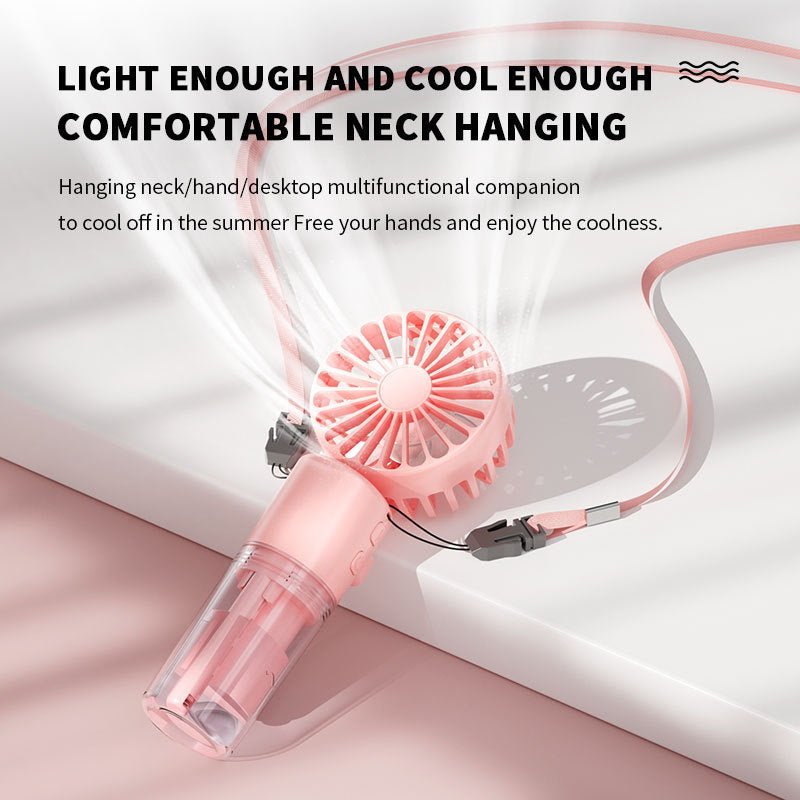 Portable Handheld 4-Speed Water Spray Fan